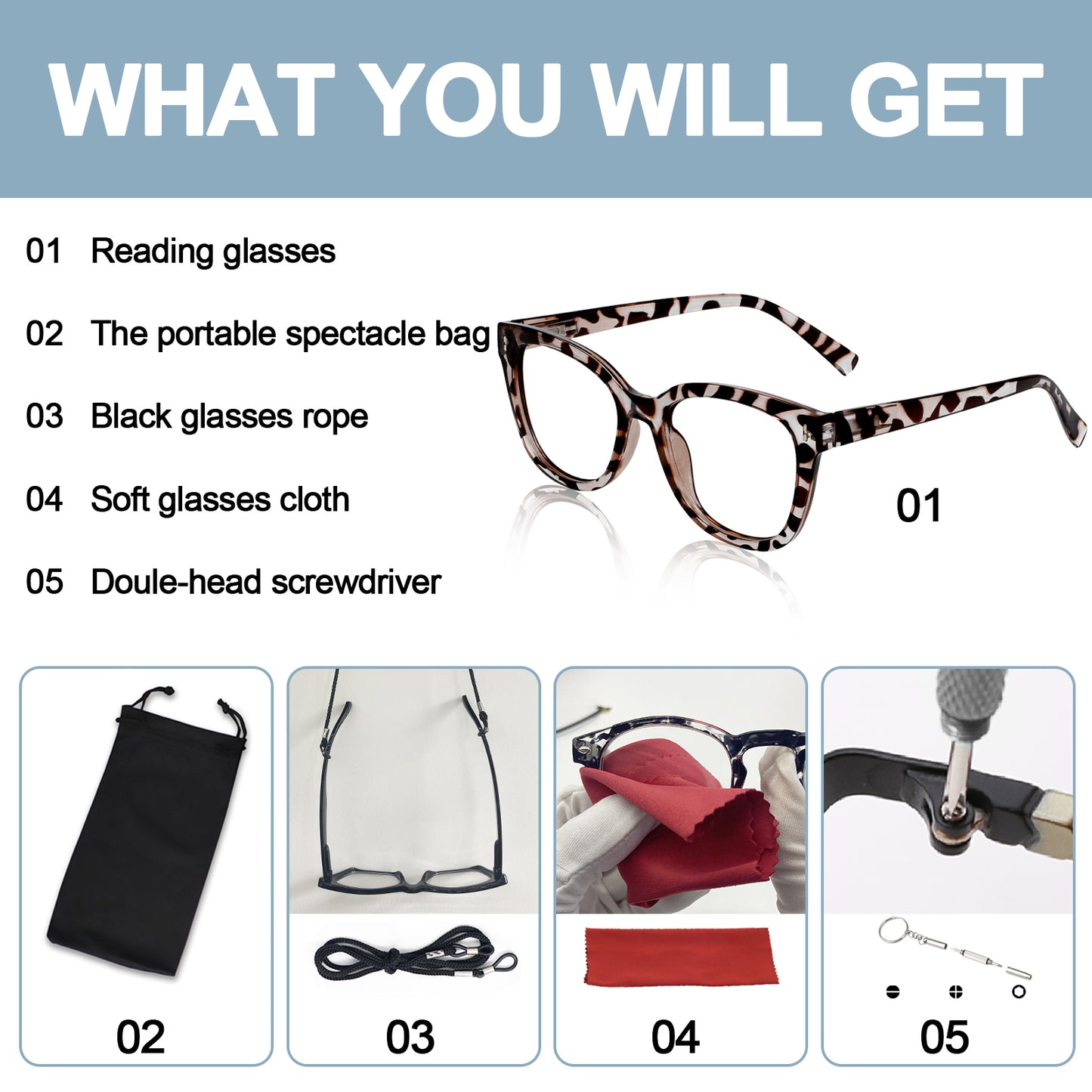 OCCI CHIARI Stylish Reading Glasses for Women Small Frame Readers OC5214