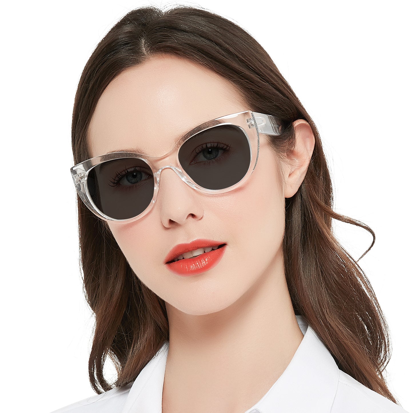 OCCI CHIARI Transition Bifocal Sun Reading Glasses for Women Cat Eye Sunglasses BS5188