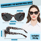 OCCI CHIARI Transition Bifocal Sun Reading Glasses for Women Cat Eye Sunglasses BS5188