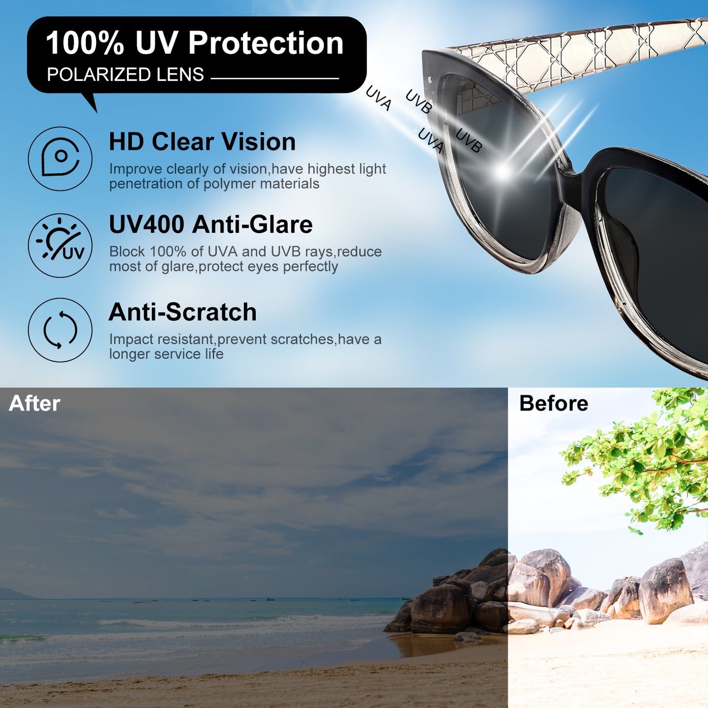 OCCI CHIARI Oversized Sun Reading Glasses Fashion Shield Readers Outdoor Read OC5085SR