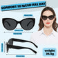 OCCI CHIARI Transition Bifocal Sun Reading Glasses for Women Cat Eye Sunglasses BS5188