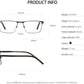 OCCI CHIARI Mens Rectangle Full-Rim Metal Black Prescription Clear Optical Glasses - Occichiari 