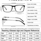 OCCI CHIARI Men’s Blue Light Blocking Reading Glasses(0.00-6.00) - Occichiari 