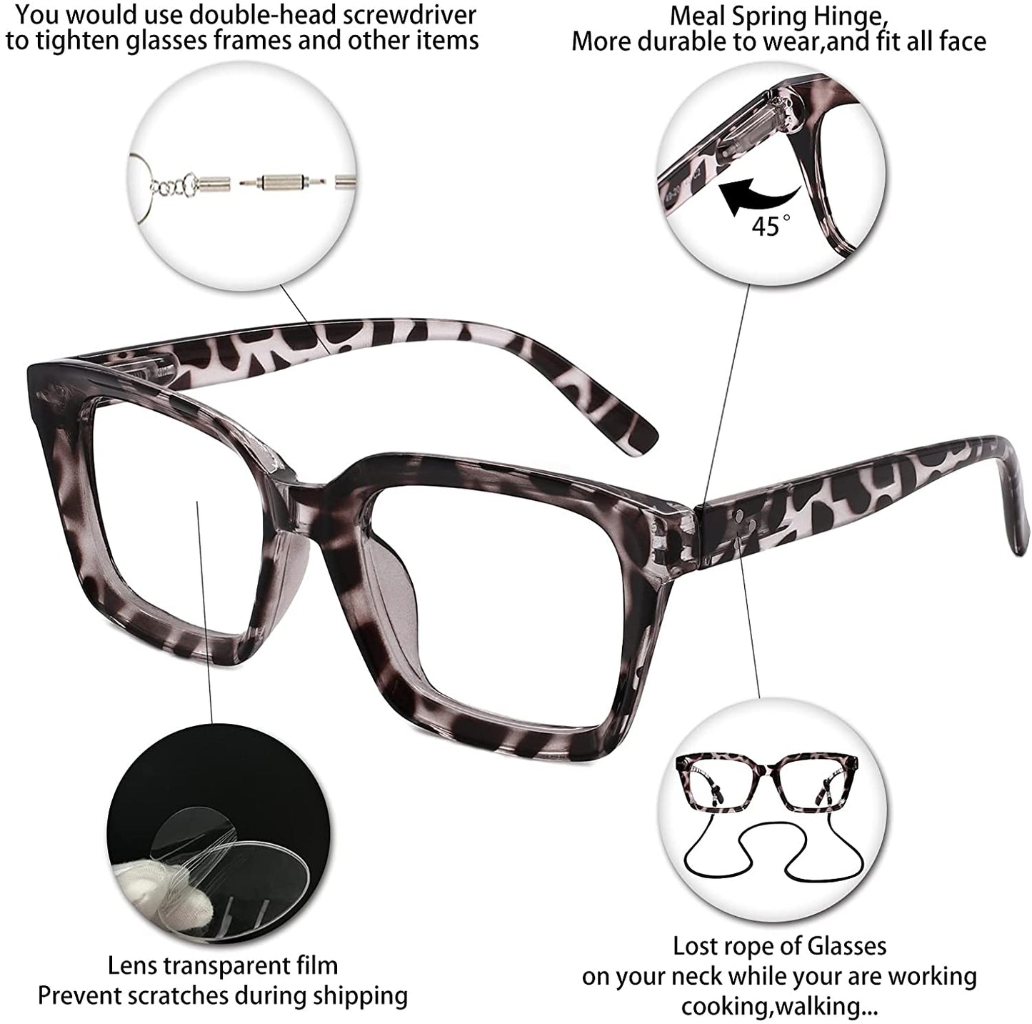 Oversized Reading Glasses for Women Designer Reader OC5031