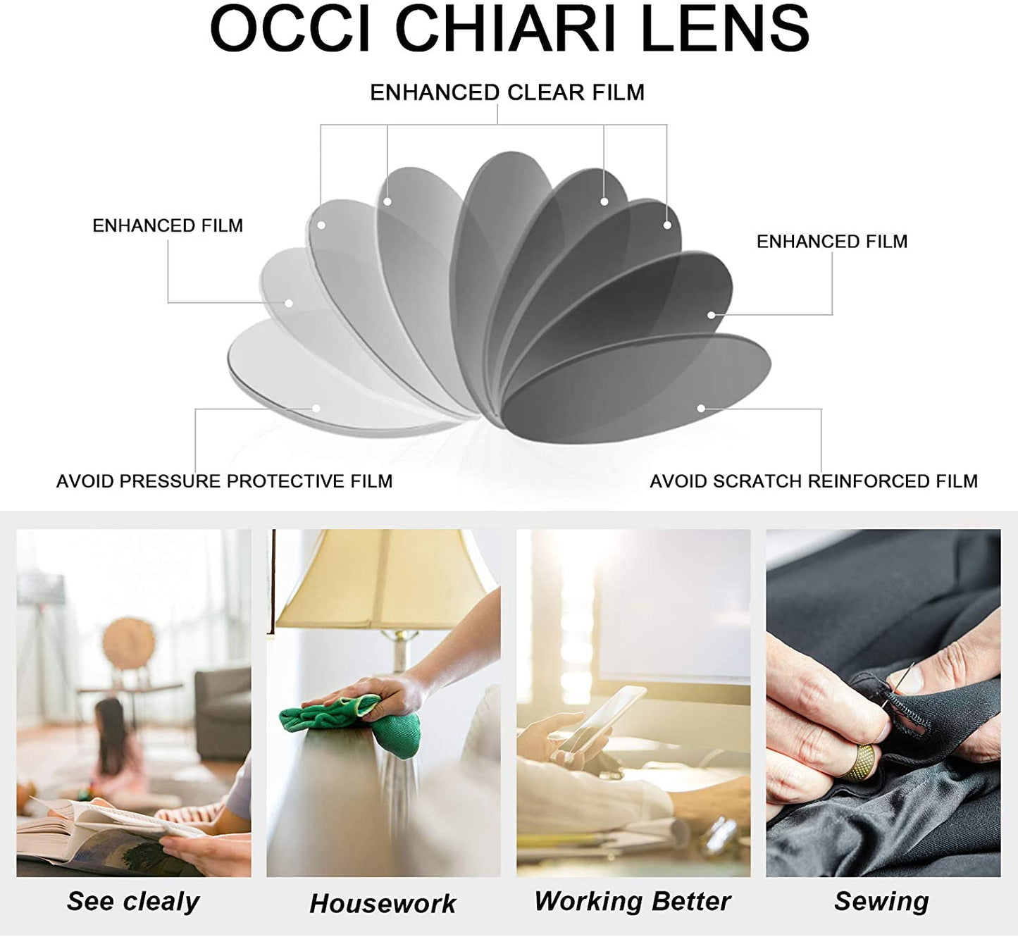 OCCI CHIARI Reading Glasses for Women Trendy Reader OC5123