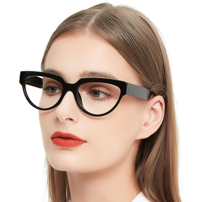 OCCI CHIARI Large Reading Glasses for Women Cateye Readers Large Frame OC5193