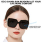 OCCI CHIARI Designer Reading Glasses For Women Large Sunglass Readers Transparent OC5113SR