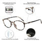 OCCI CHIARI Reading Glasses Women's Oval Reader Clear Frame OC5029