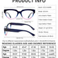 OCCI CHIARI Large Reading Glasses for Women Cateye Readers Large Frame OC5193