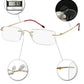 OCCI CHIARI Reading Glasses For Women Men Styish Reader with Titanium Rime Frame Lightweight OC5011
