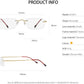 OCCI CHIARI Reading Glasses For Women Men Styish Reader with Titanium Rime Frame Lightweight OC5011