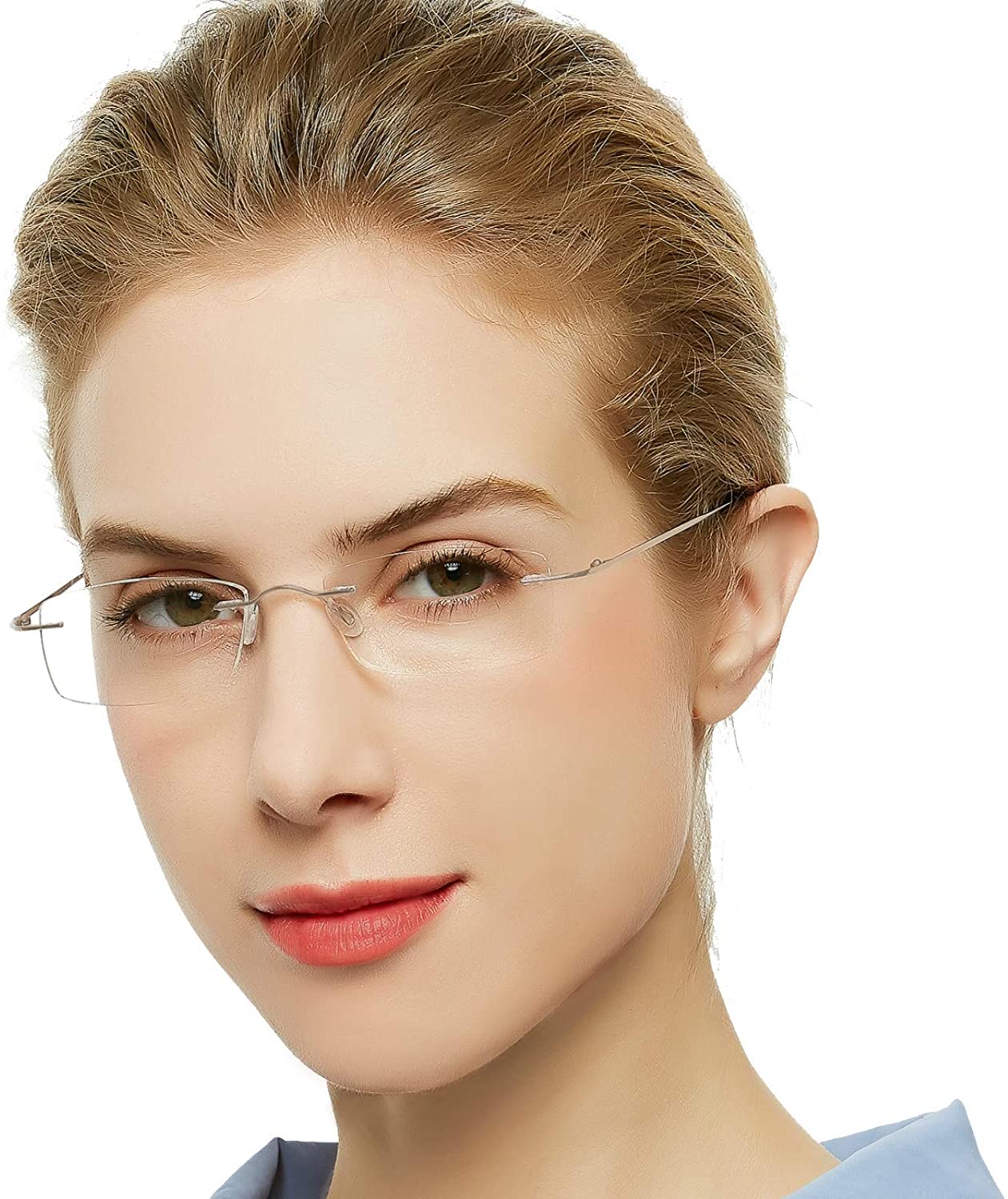 OCCI CHIARI Reading Glasses For Women Men Styish Reader with Titanium Rime Frame Lightweight OC5011