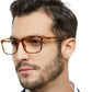 OCCI CHIARI Reading Glasses Men's Large Reader Durable Spring Hinge OC5026