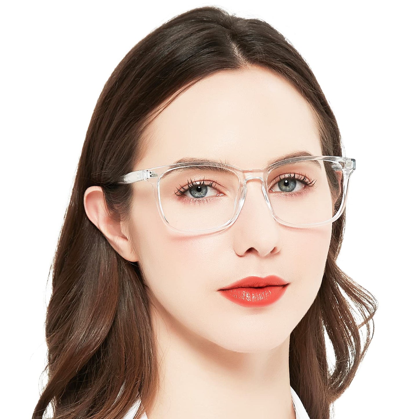 Blue Light Blocking Rectangle Reading Glasses Women Oversized Reader OC5121