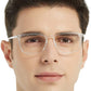 OCCI CHIARI Reading Glasses Men's Large Reader Durable Spring Hinge OC5026