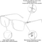 OCCI CHIARI Reading Glasses Men's Large Reader Durable Spring Hinge OC5026